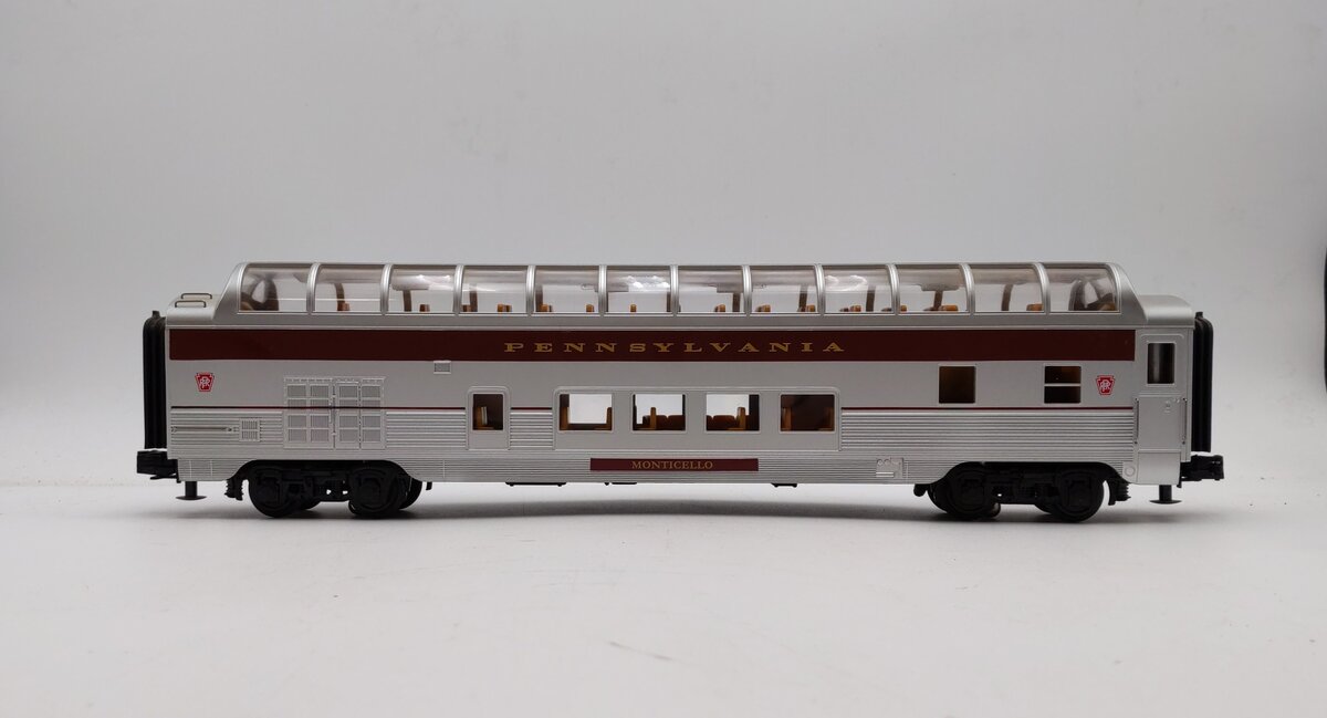 MTH 30-67904 O Pennsylvania RR 60' Streamlined "Monticello" Full Vista Dome