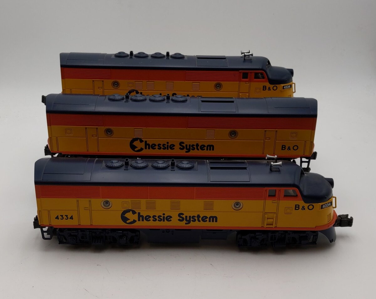 MTH 30-20733-1 O Chessie F3 ABA Diesel Engine Set W/Proto Sound 3.0 EX/Box