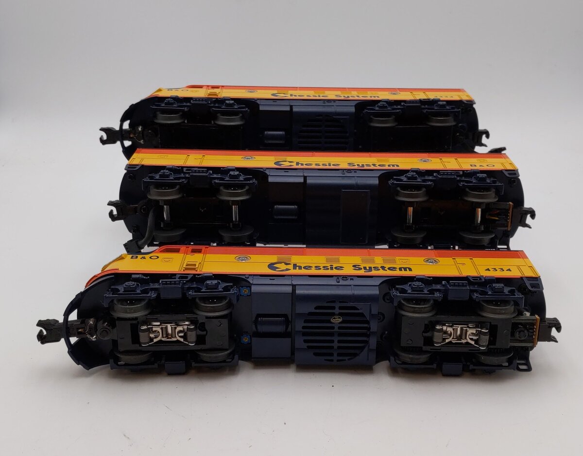 MTH 30-20733-1 O Chessie F3 ABA Diesel Engine Set W/Proto Sound 3.0 EX/Box