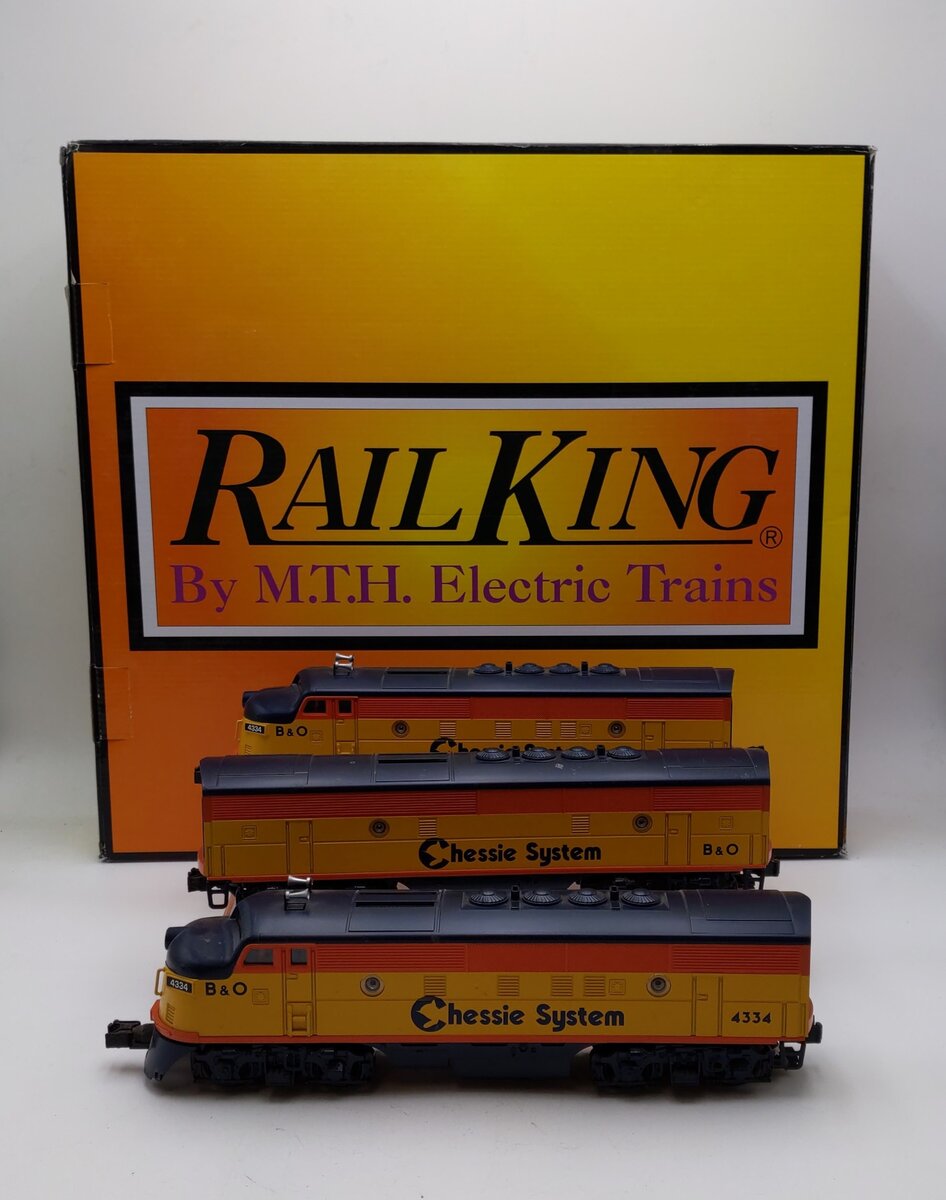 MTH 30-20733-1 O Chessie F3 ABA Diesel Engine Set W/Proto Sound 3.0 EX/Box