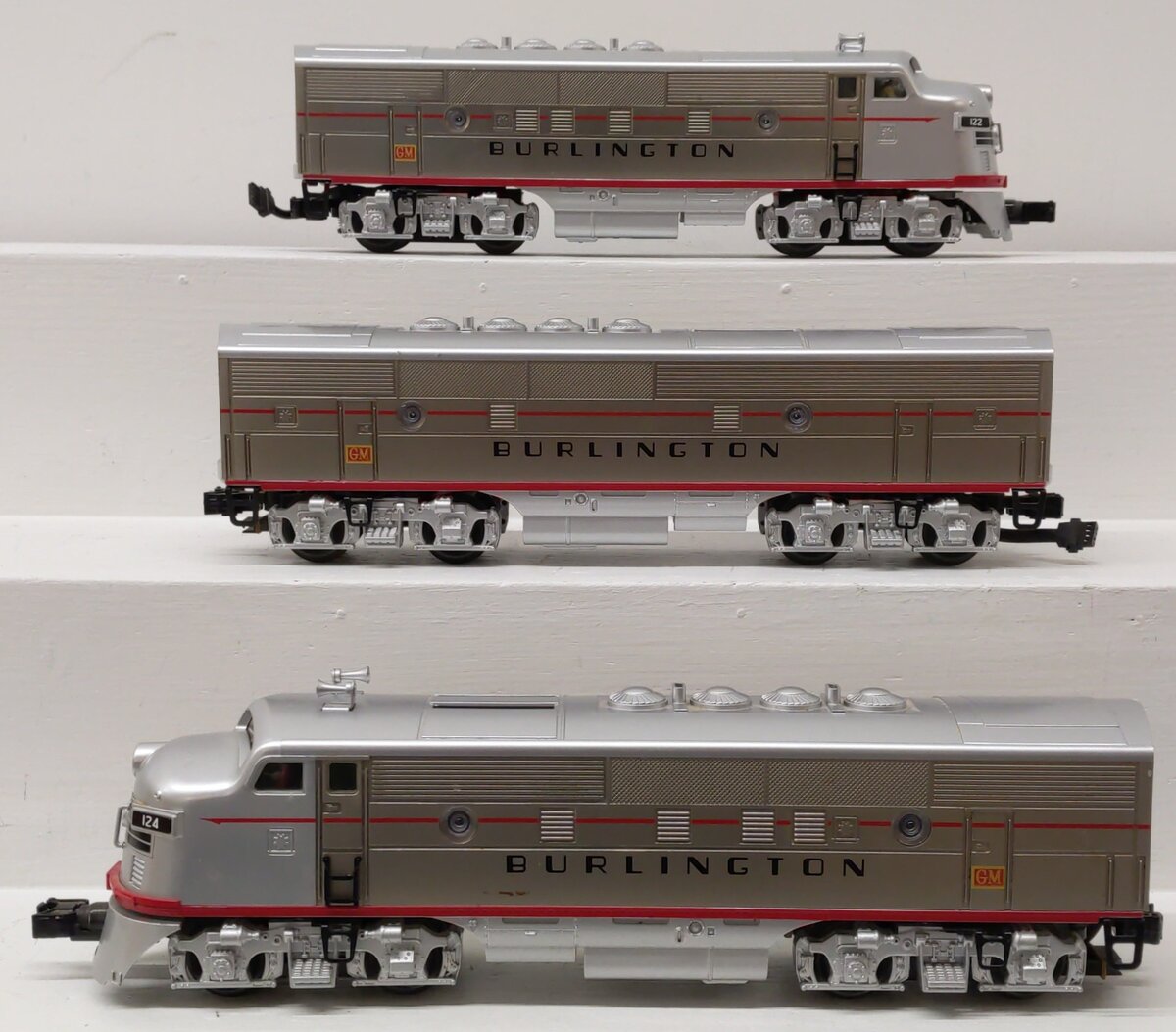 MTH 30-20804-1 O Gauge Burlington F-3 ABA Diesel Engine Set w/PS 3.0 EX/Box