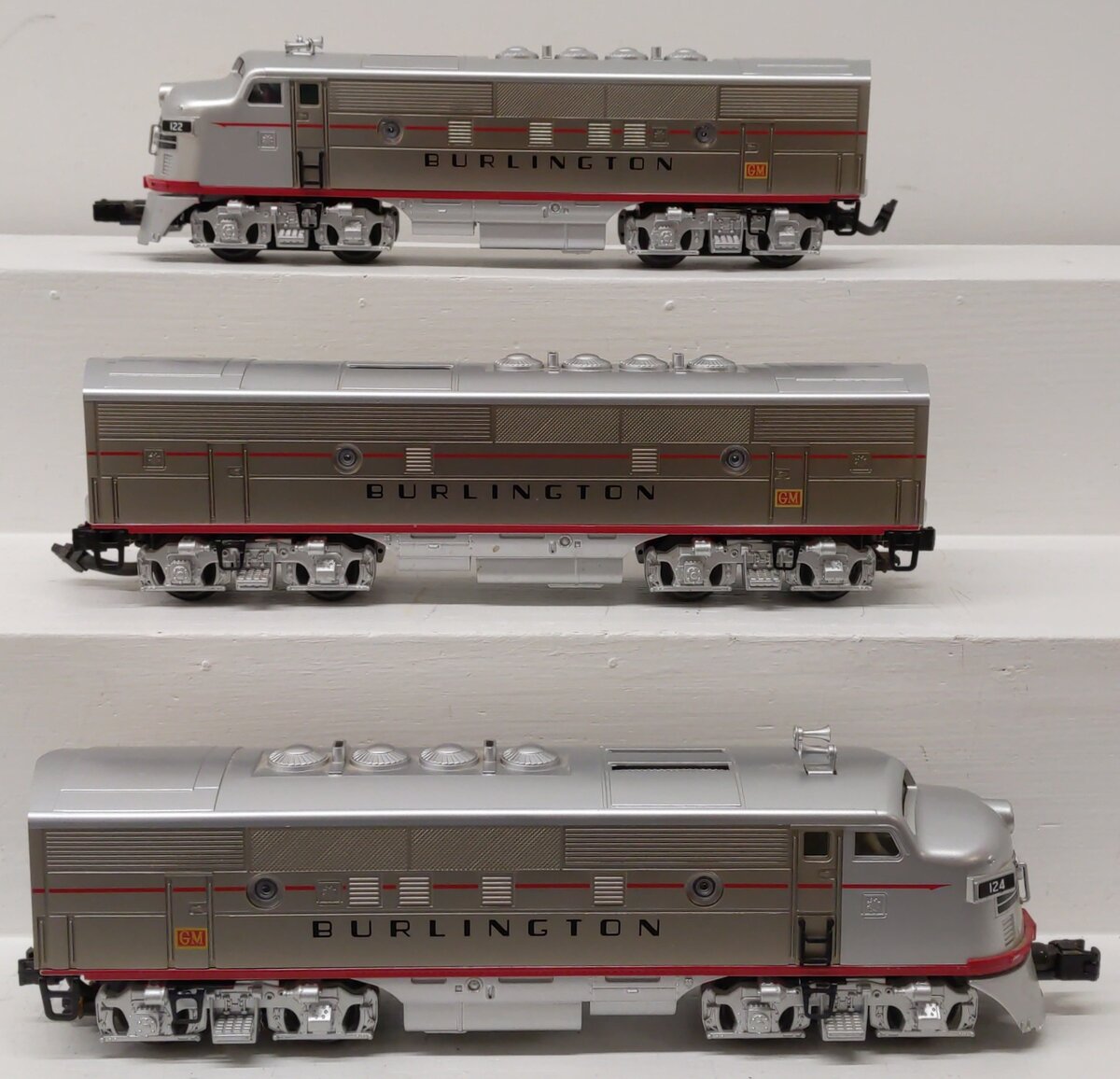 MTH 30-20804-1 O Gauge Burlington F-3 ABA Diesel Engine Set w/PS 3.0 EX/Box