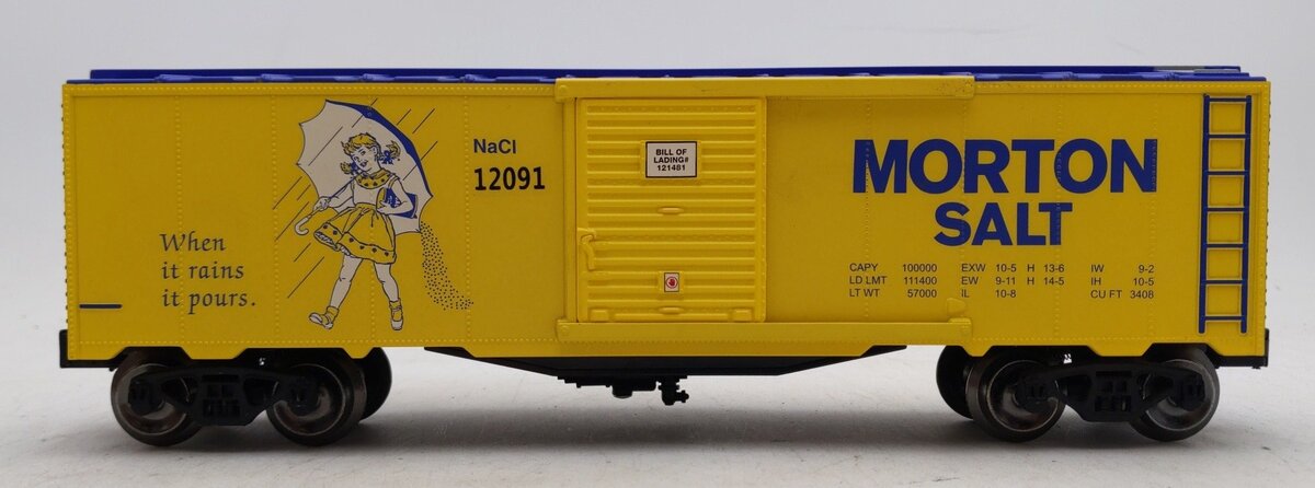 Menards 279-7106 O Gauge Morton Salt Boxcar #12091 EX/Box