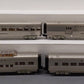 MTH 30-68225 O Gauge Burlington 4-Car 60' Streamlined Passenger Set EX/Box