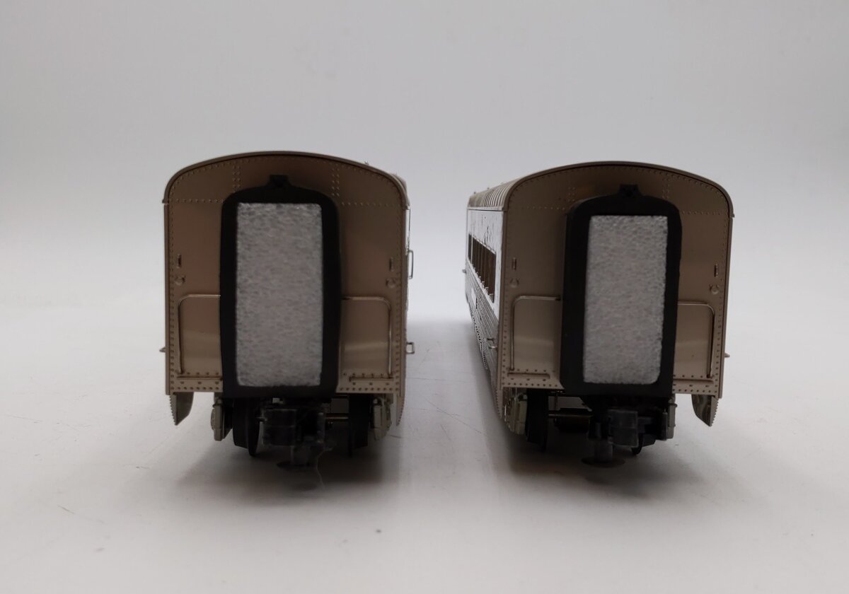 M.T.H. 30-68226 O Burlington 2-Car 60' Streamlined Sleeper/Diner Passenger Set NIB