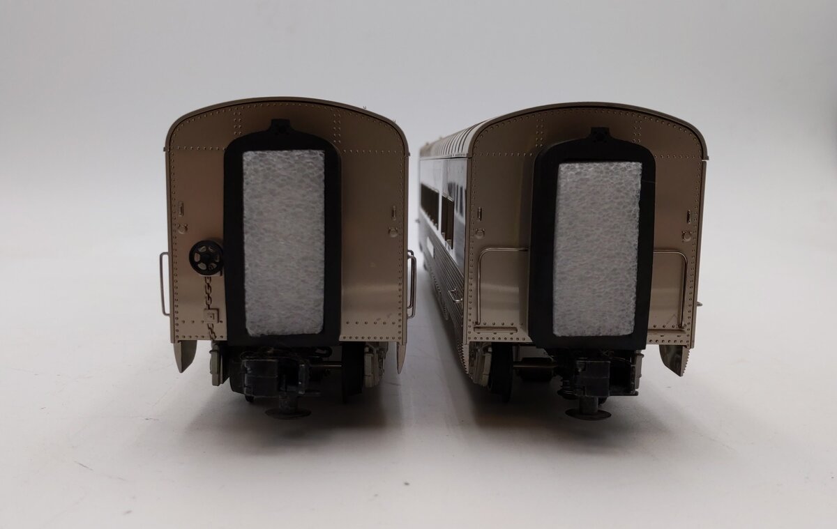 M.T.H. 30-68226 O Burlington 2-Car 60' Streamlined Sleeper/Diner Passenger Set NIB