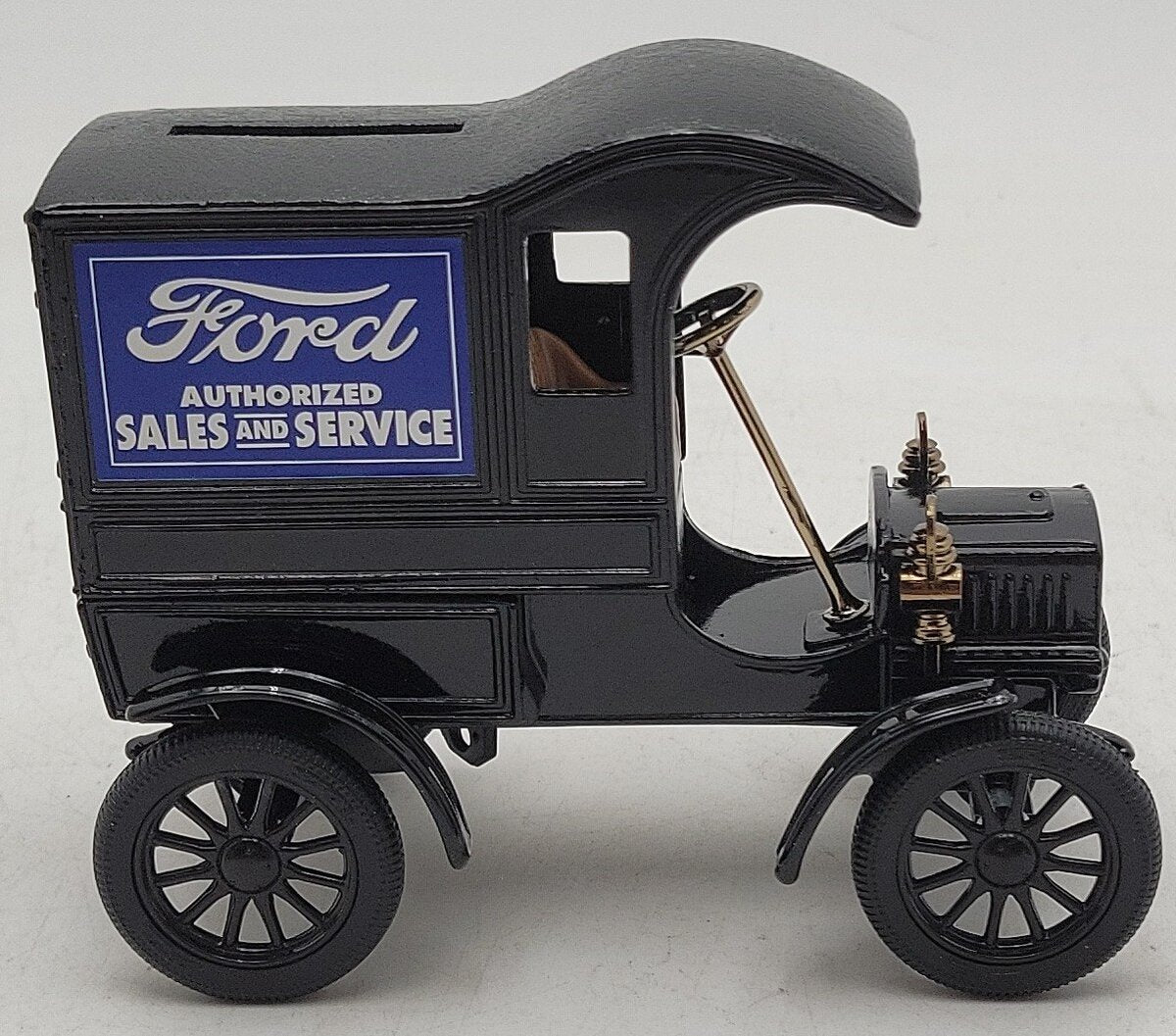 Ertl 3233 1905 Ford Sales and Services Delivery Car Coin Bank LN/Box