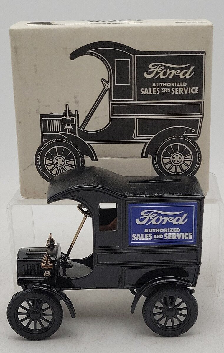 Ertl 3233 1905 Ford Sales and Services Delivery Car Coin Bank LN/Box