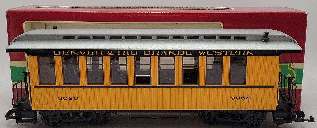 LGB 3080 G Scale Denver & Rio Grande Western Passenger Car EX/Box