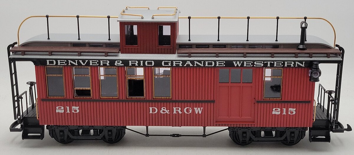 LGB 4075 G Scale Denver & Rio Grande Western Deluxe Drovers Caboose VG/Box