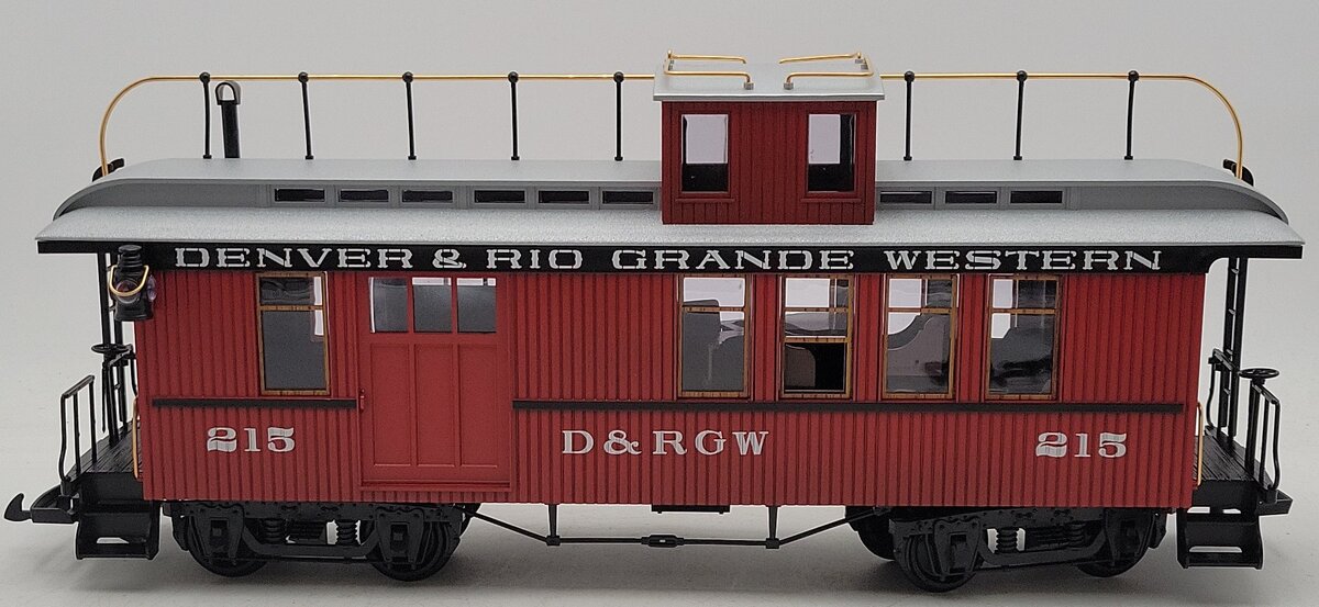 LGB 4075 G Scale Denver & Rio Grande Western Deluxe Drovers Caboose VG/Box