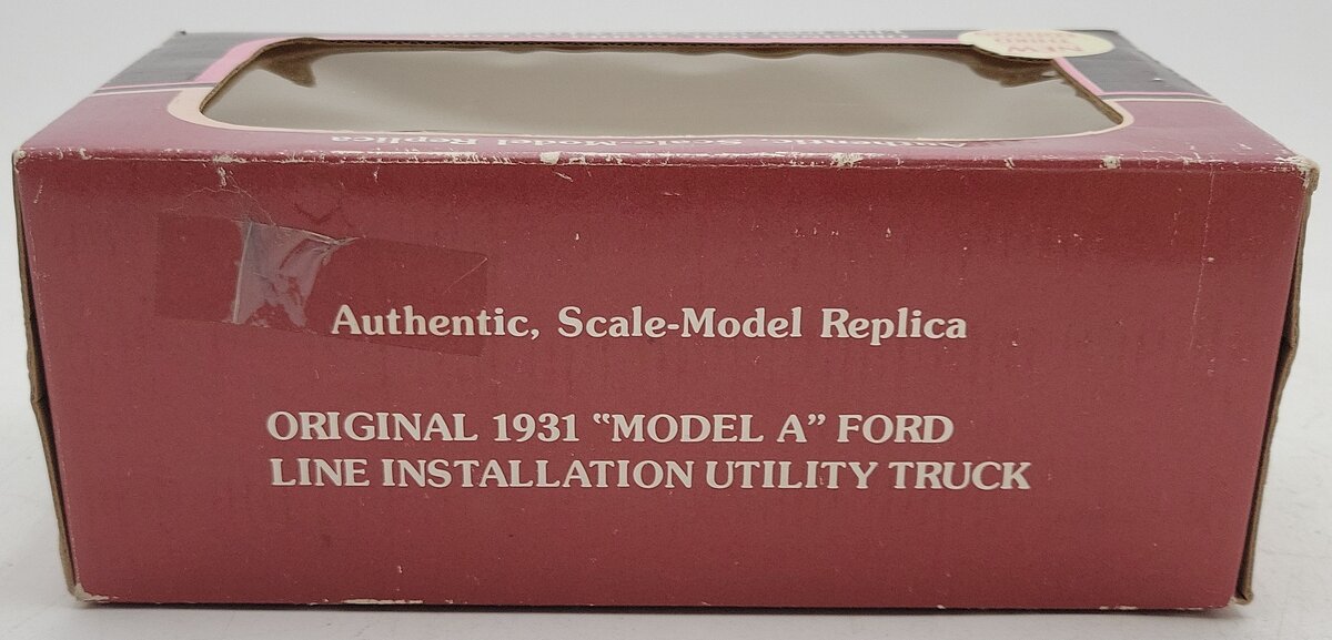 Yorkshire Company 1:24 Scale 1931 Model A Ford Line Installation Utility Truck LN/Box