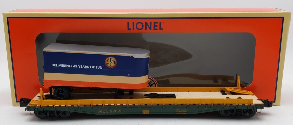 Lionel 6-58251 LCCA 2015 Convention Maine Central PS-4 Flatcar with Trailer LN/Box