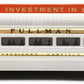 Lionel 2523 Vintage O President Garfield Gold Stripe Aluminum Pullman Car VG/Box