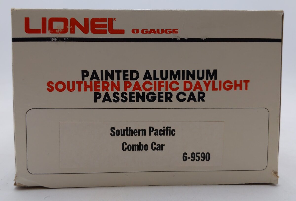 Lionel 6-9590 O Gauge Southern Pacific Daylight Aluminum Combo Car EX/Box