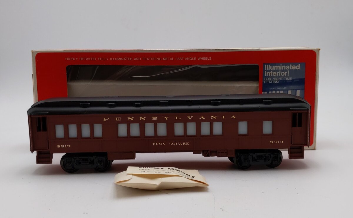Lionel 6-9513 O Gauge Pennsylvania "Penn Square" Pullman Passenger Car NIB