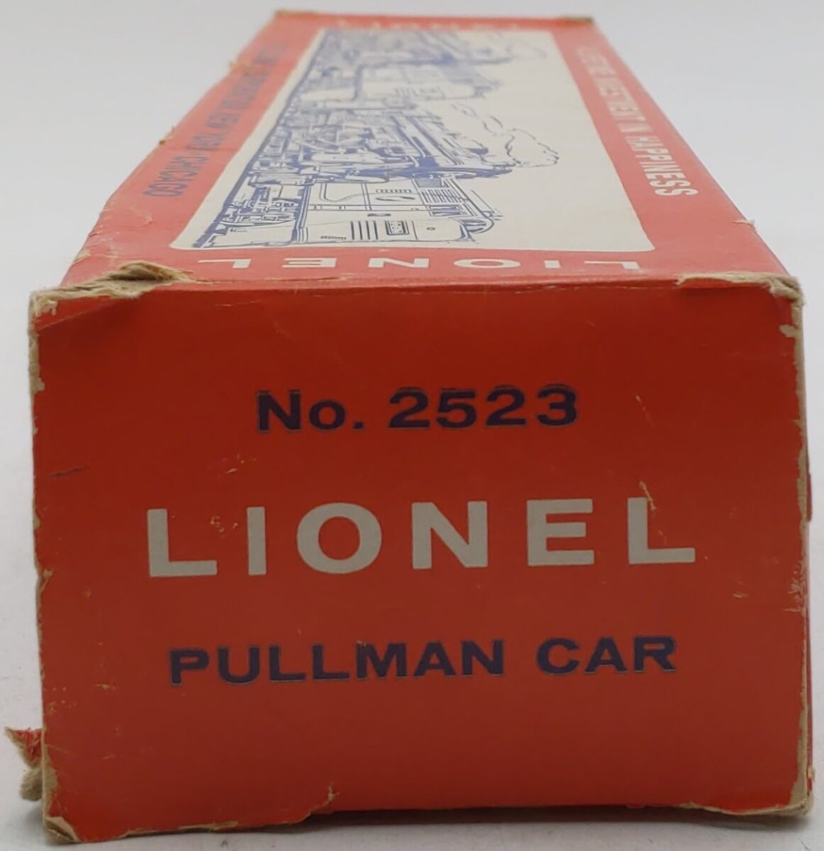 Lionel 2523 Vintage O President Garfield Gold Stripe Aluminum Pullman Car VG/Box