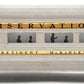 Lionel 2521 Vintage O President McKinley Gold Stripe Aluminum Observation Car VG/Box