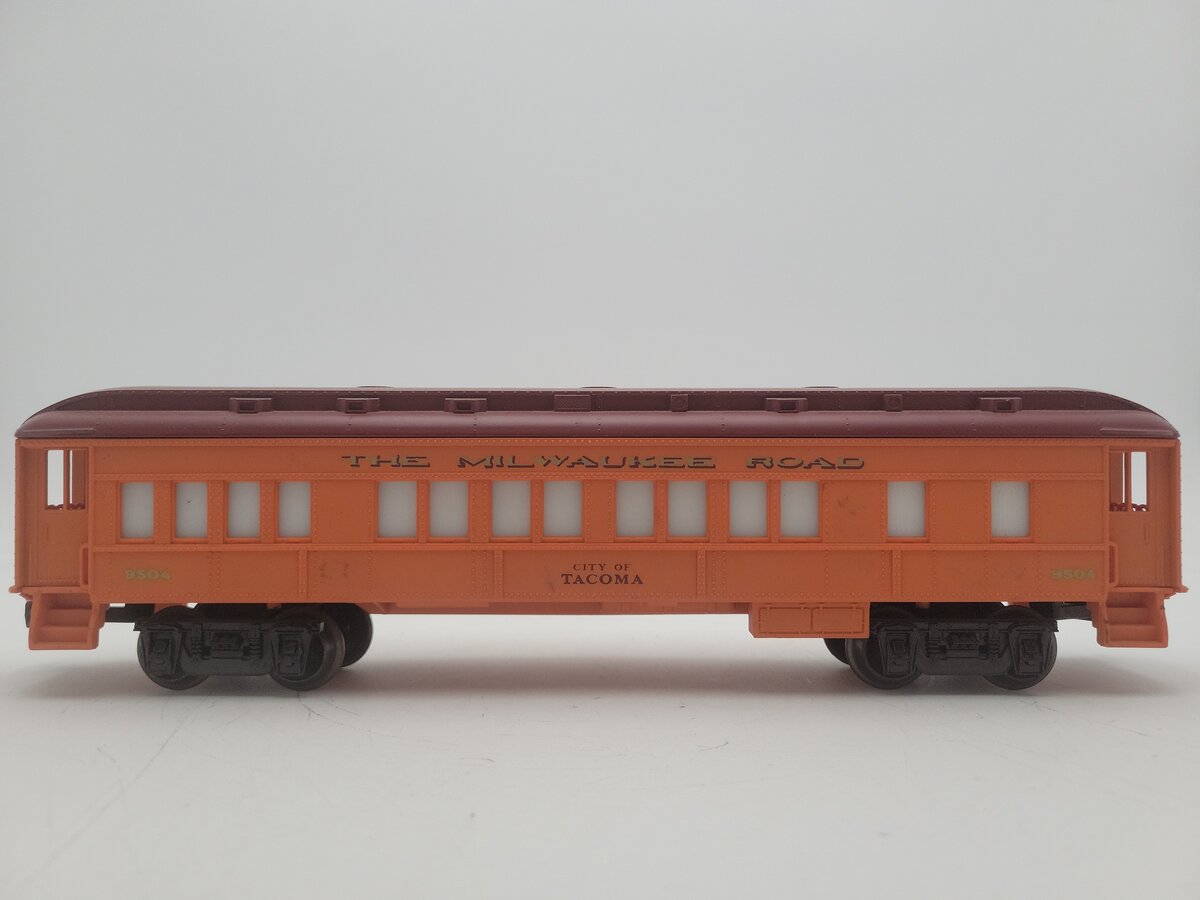 Lionel 6-9504 O Gauge Milwaukee Road "City Of Tacoma" Coach Car #9504 EX