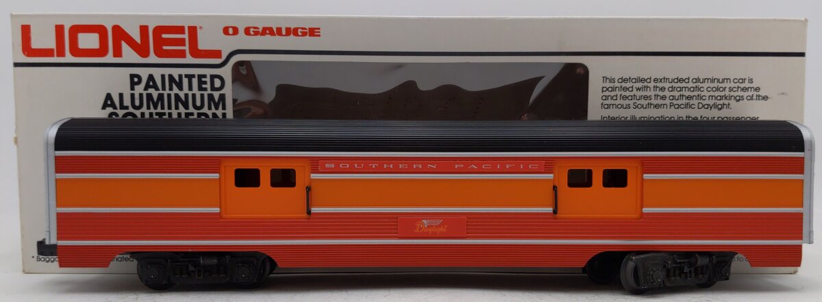 Lionel 6-9589 O Gauge Southern Pacific Daylight Aluminum Baggage Car EX/Box