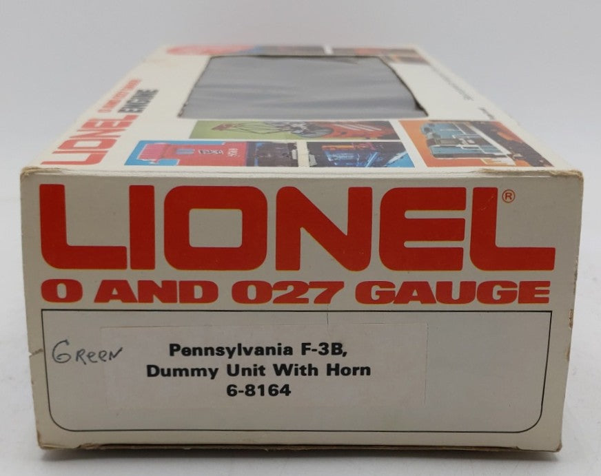 Lionel 6-8164 O Gauge Pennsylvania F3 B-Unit Dummy Diesel Locomotive EX/Box