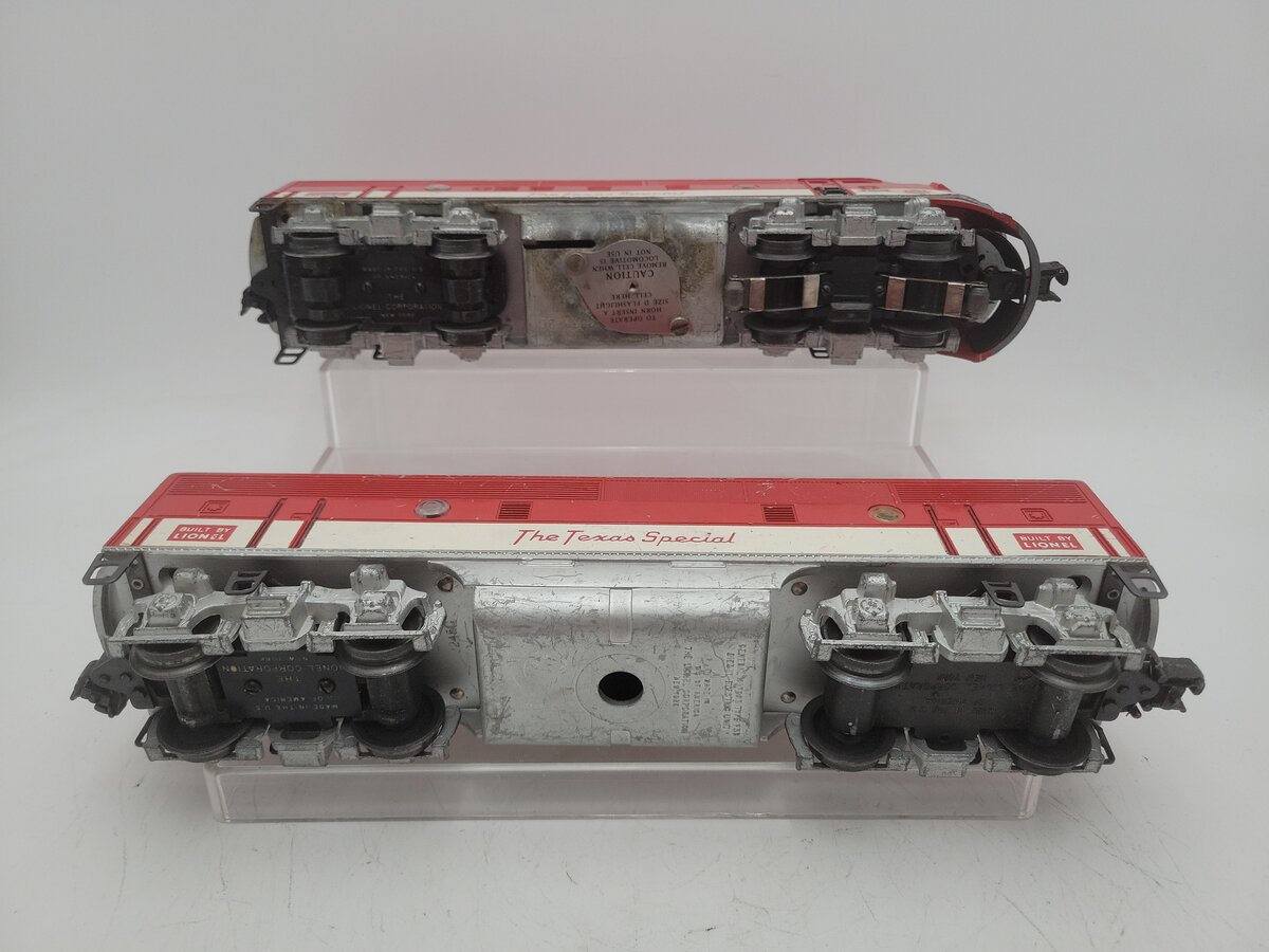 Lionel 2245 O Gauge Texas Special F-3 AB Diesel Locomotive Set VG