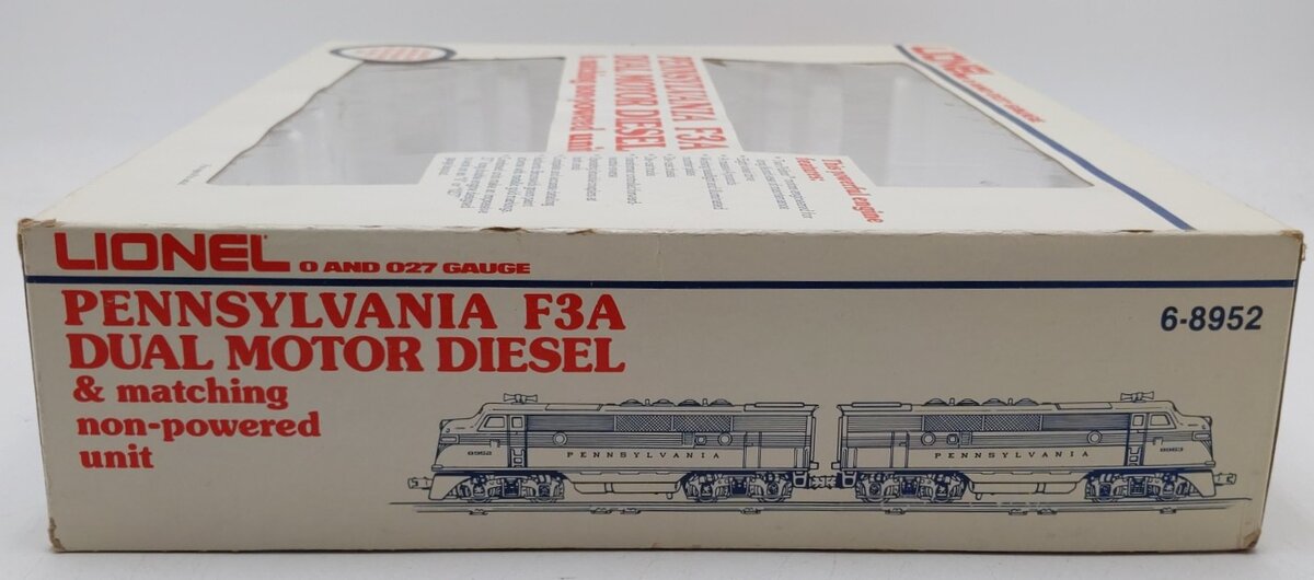 Lionel 6-8952 O Gauge Pennsylvania F-3 AA Diesel Locomotive Set EX/Box