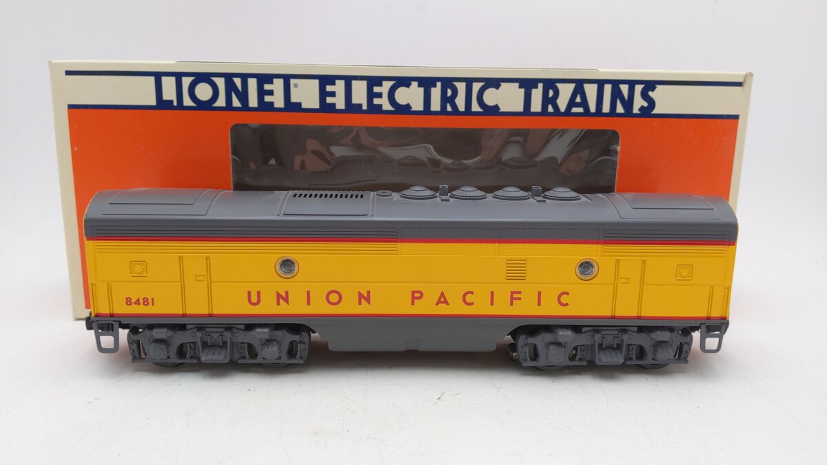 Lionel 6-8481 O Gauge Union Pacific F3 B-Unit Non-Powered Diesel Locomotive LN/Box