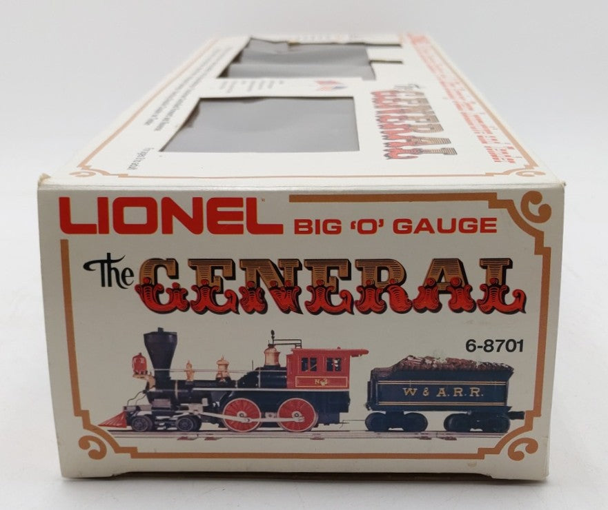 Lionel 6-8701 O Gauge W&ARR General 4-4-0 Steam Locomotive and Tender #3 EX/Box