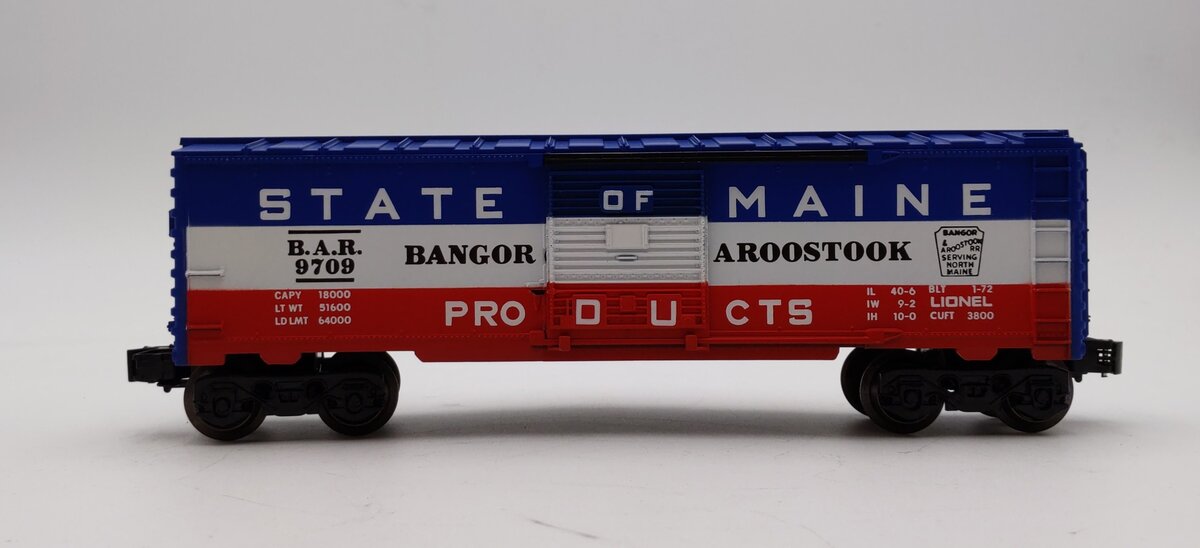 Lionel 6-9709 O Gauge State of Maine Box Car NIB