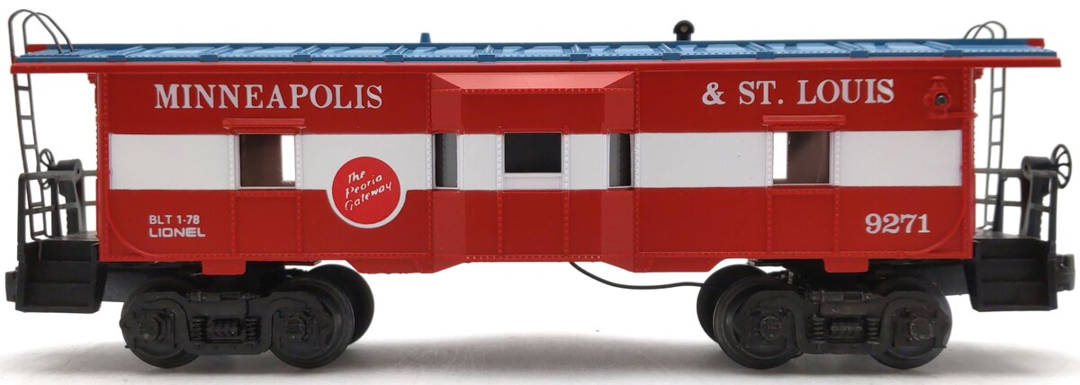 Lionel 6-9271 O Gauge Minneapolis & St. Louis Bay Window Lighted Caboose EX