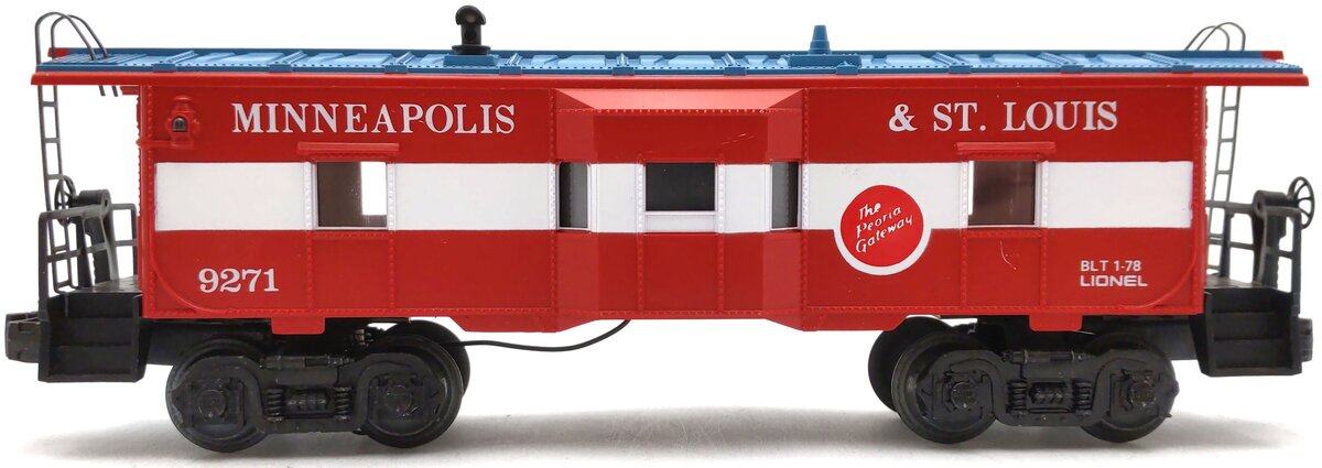 Lionel 6-9271 O Gauge Minneapolis & St. Louis Bay Window Lighted Caboose EX