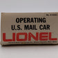 Lionel 6-9301 O Gauge US Mail Operating Boxcar #9301 EX/Box