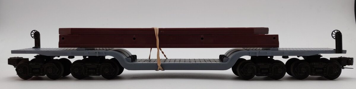 Lionel 6-6509 O Gauge 16 Wheel Flatcar with Girder Load EX/Box