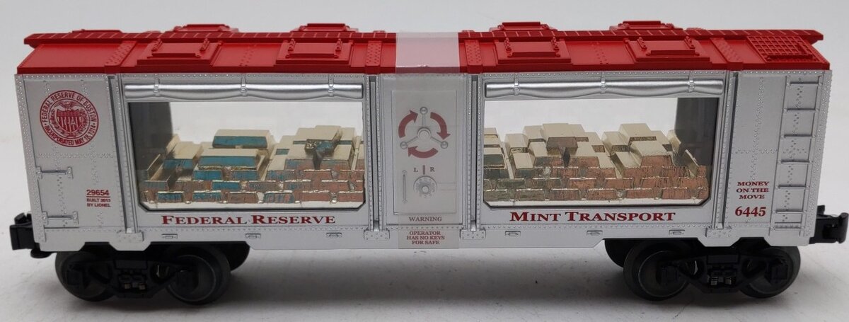 Lionel 6-29654 Boston Federal Reserve Mint Car LN/Box