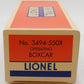 Lionel 3494-550X O Gauge Monon Operating Boxcar #3494550X NIB