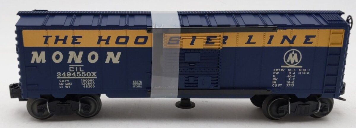 Lionel 3494-550X O Gauge Monon Operating Boxcar #3494550X NIB