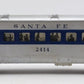 Lionel 2414 Vintage O Santa Fe Illuminated Blue Stripe Pullman Car VG