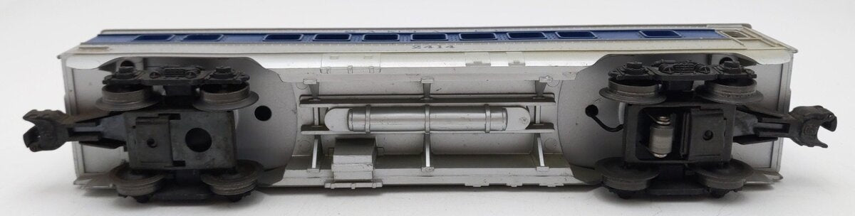 Lionel 2414 Vintage O Santa Fe Illuminated Blue Stripe Pullman Car VG