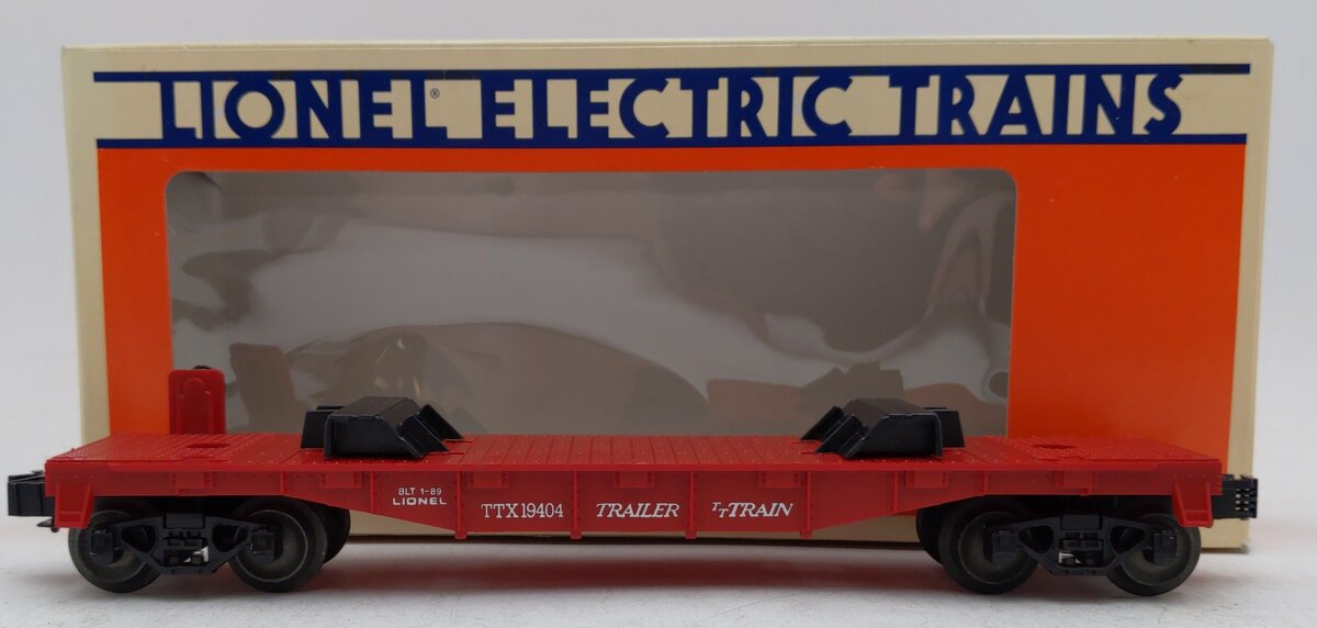 Lionel 6-19404 O Gauge Western Maryland Flatcar with Trailers #19404 EX/Box