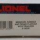Lionel 6-16330 O Gauge Missouri, Kansas & Texas Flatcar w/ Trailers LN/Box