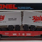 Lionel 6-16330 O Gauge Missouri, Kansas & Texas Flatcar w/ Trailers LN/Box