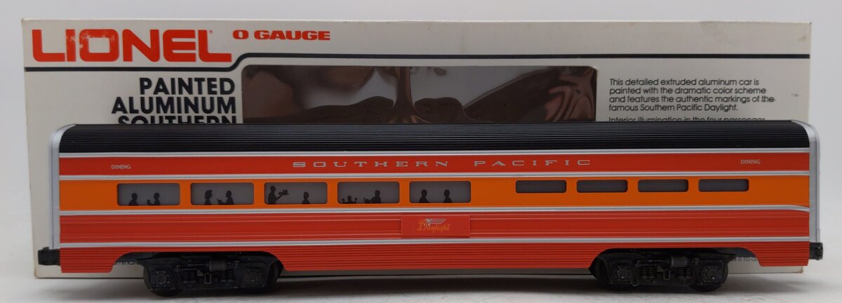 Lionel 6-7204 O Gauge Southern Pacific Daylight Aluminum Dining Car EX/Box