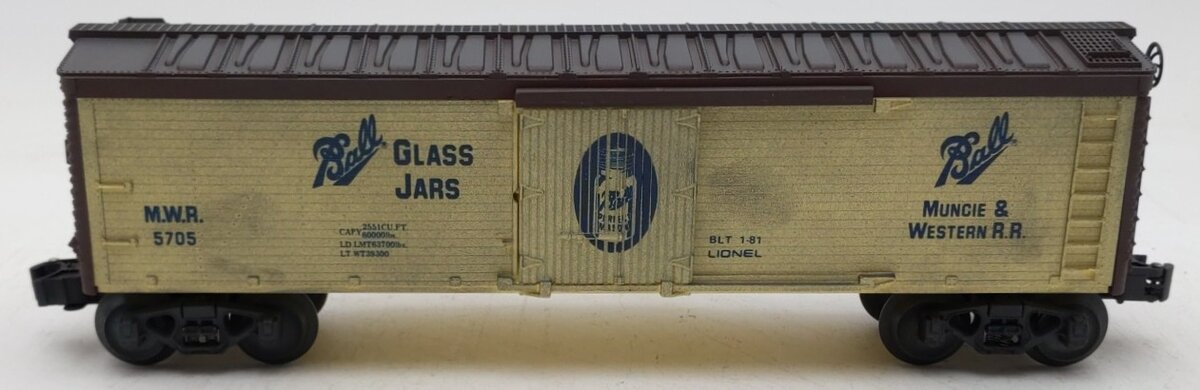 Lionel 6-5705 O Gauge Ball Glass Jars Woodside Reefer LN/Box
