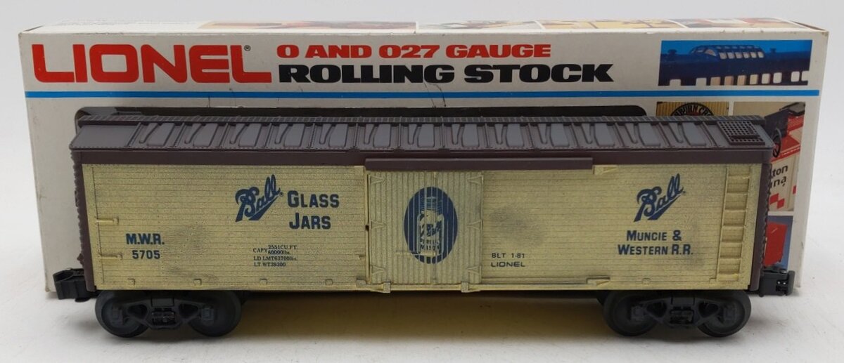Lionel 6-5705 O Gauge Ball Glass Jars Woodside Reefer LN/Box