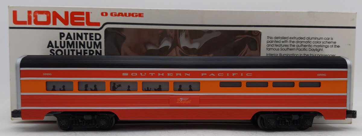 Lionel 6-7204 O Gauge Southern Pacific Daylight Aluminum Dining Car EX/Box