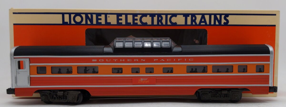 Lionel 6-7211 O Gauge Southern Pacific Daylight Aluminum Vista Dome Car EX/Box