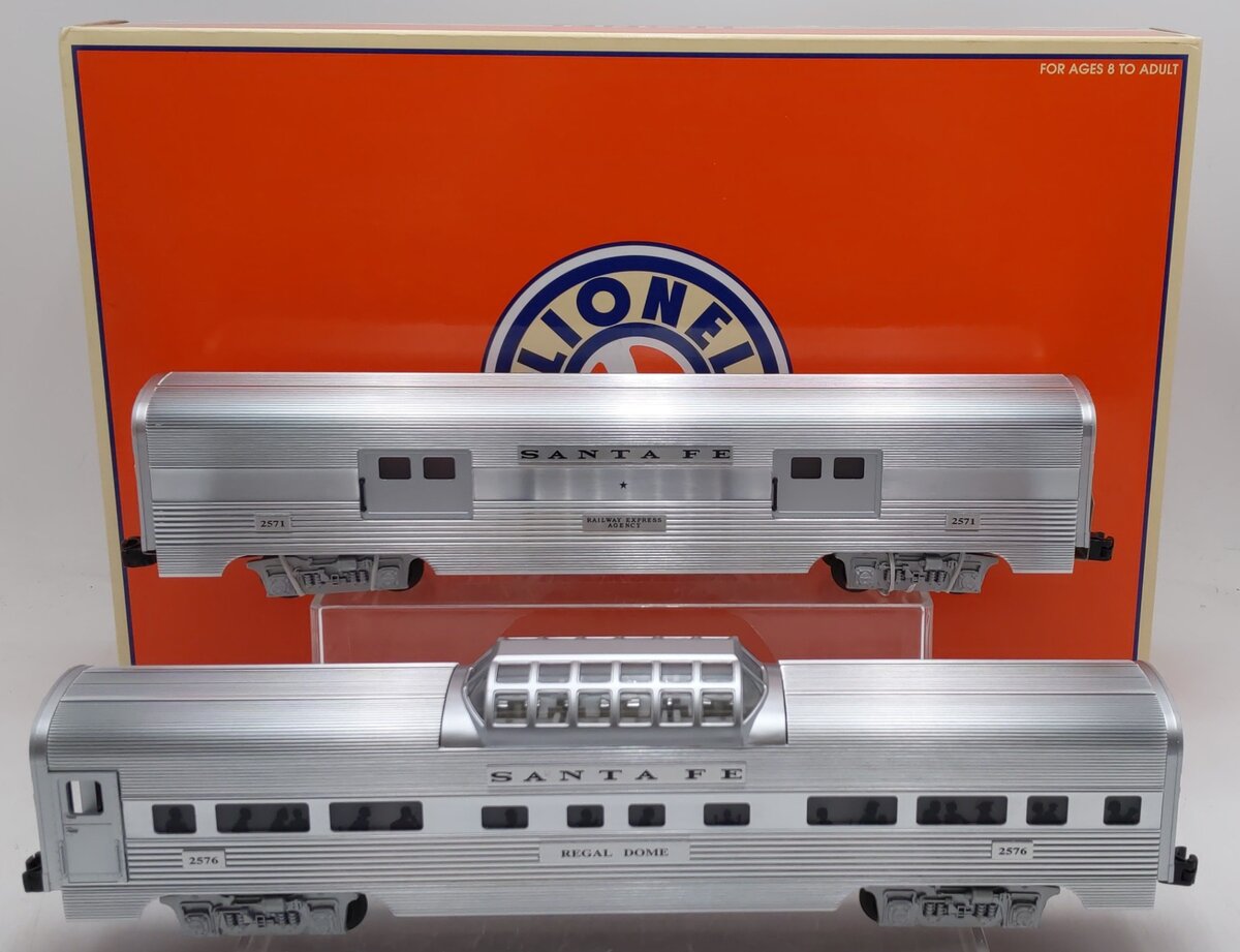 Lionel 6-15319 O Gauge Santa Fe Surfliner Passenger (Set of 2) LN/Box