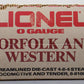 Lionel 6-8100 O Gauge Norfolk & Western 4-8-4 Steam Locomotive & Tender #611 VG/Box