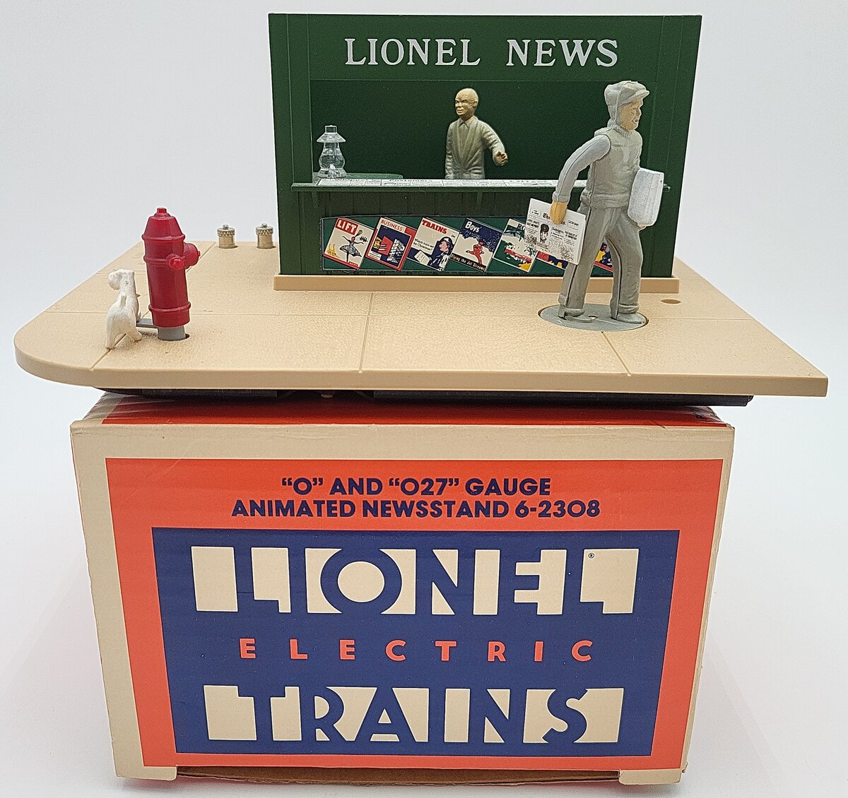 Lionel 6-2308 O Gauge Animated News Stand VG/Box
